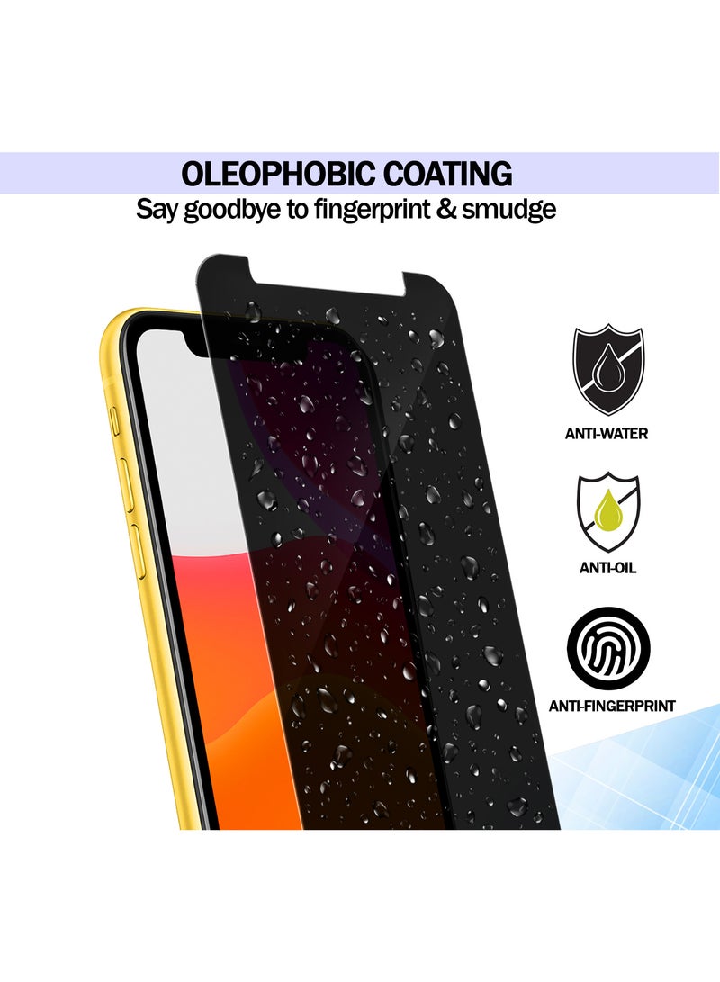 RKINC Screen Protector [2-Pack] for iPhone 12 Pro Max, Privacy Tempered Glass Film Screen Protector, [Anti Spy][Anti-Scratch][Bubble-Free] - Image 4